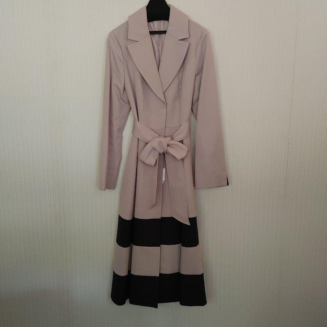 ヤマダヤ、リルフェテ、ロングトレンチコートグレージュネイビー新品未使用