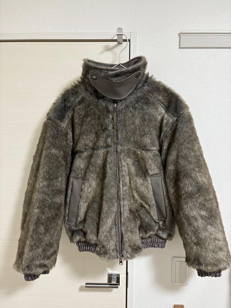 camphor wood フェイクレザー2wayリバーシブルフライトジャケット