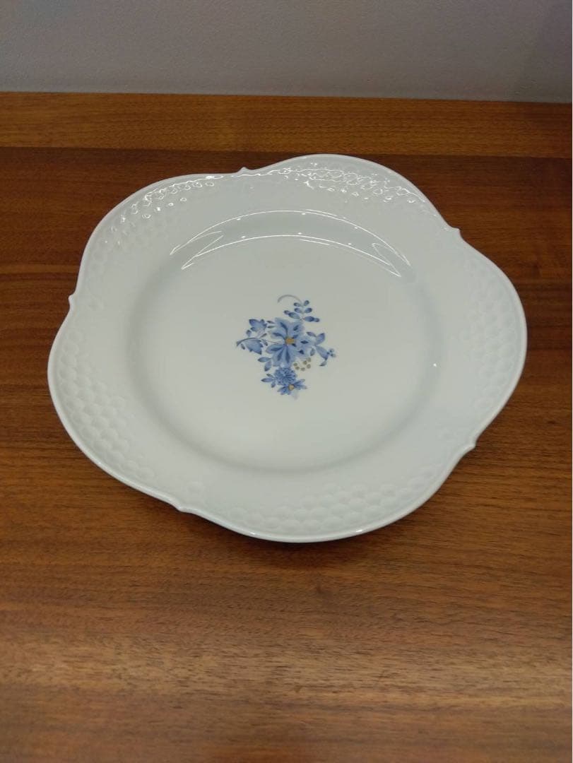 花柄波型皿 直径約25cm ５枚セット