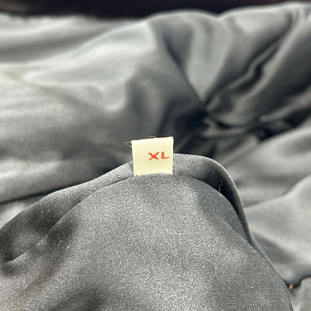 高級 XLサイズ ブラックミンク ダブル ジャケット メンズ なめし柔らか 艶艶