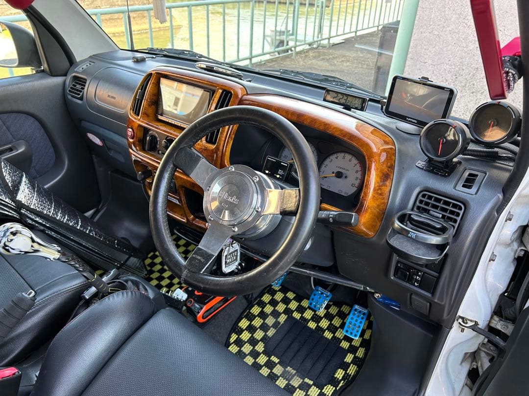 2104Style エブリィ62w用チェック柄フロアマット（1台分）