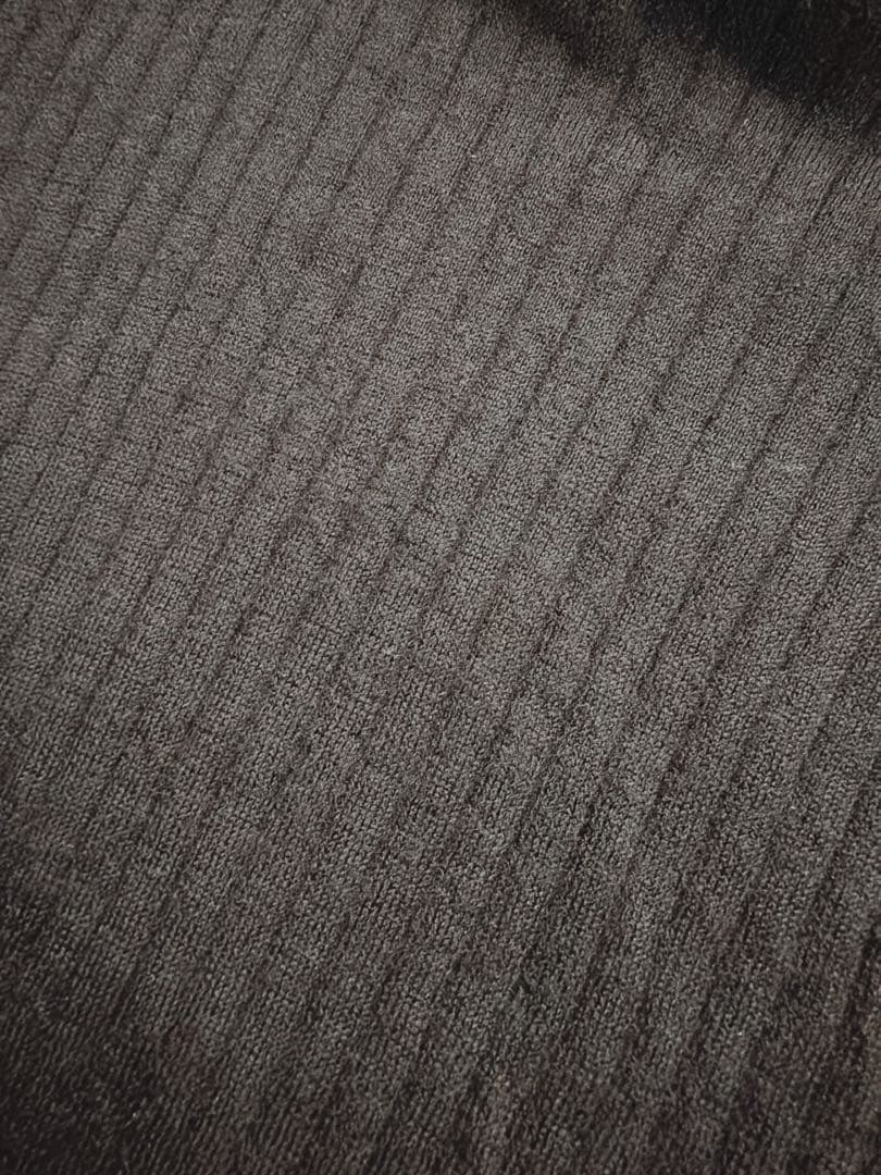 Drawer ドゥロワー　18G カシミヤシルク　リブタートルニット