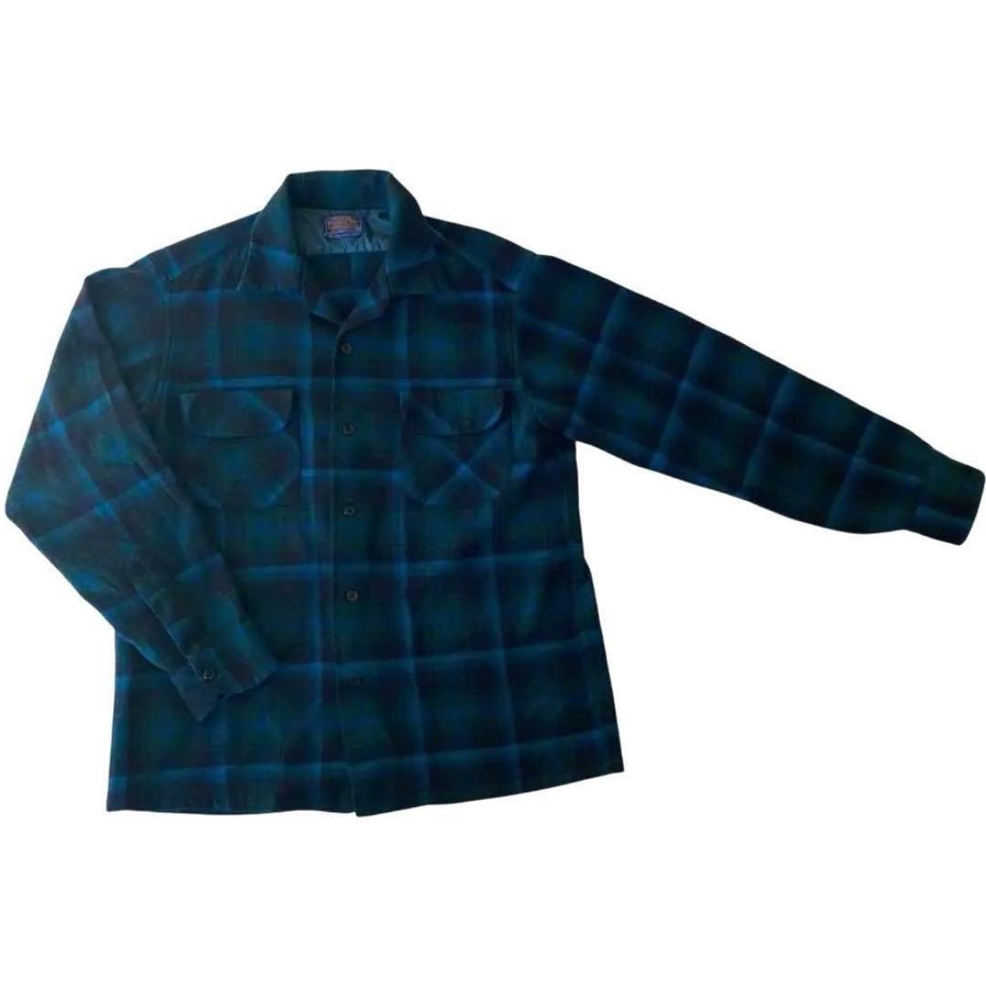 PENDLETON 60s オンブレ ボードシャツ シャドウチェック　M