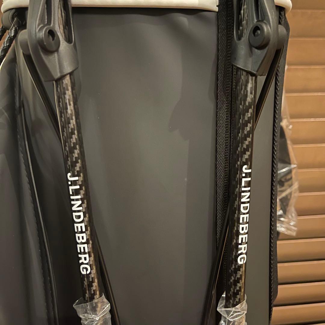 新作J.LINDEBERG ジェイリンドバーグ 高級 キャディバッグ カーボン黒