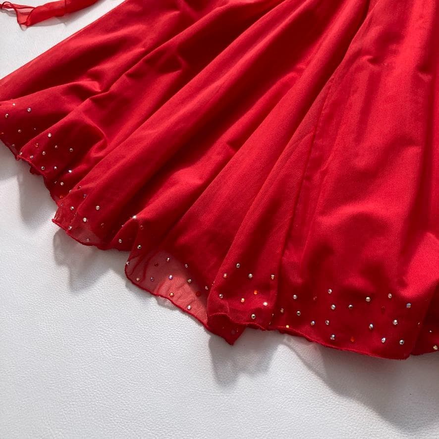 c*b様 【美品】Chacott　社交ダンス ロングドレス 豪華ビジュー装飾 長