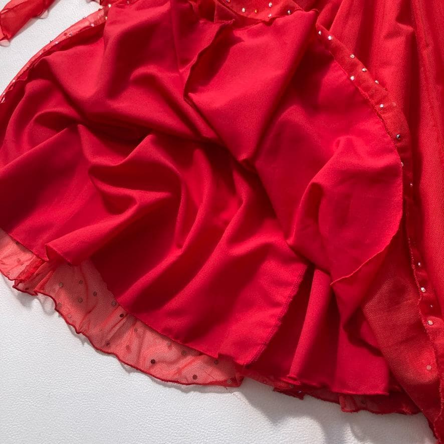 c*b様 【美品】Chacott　社交ダンス ロングドレス 豪華ビジュー装飾 長