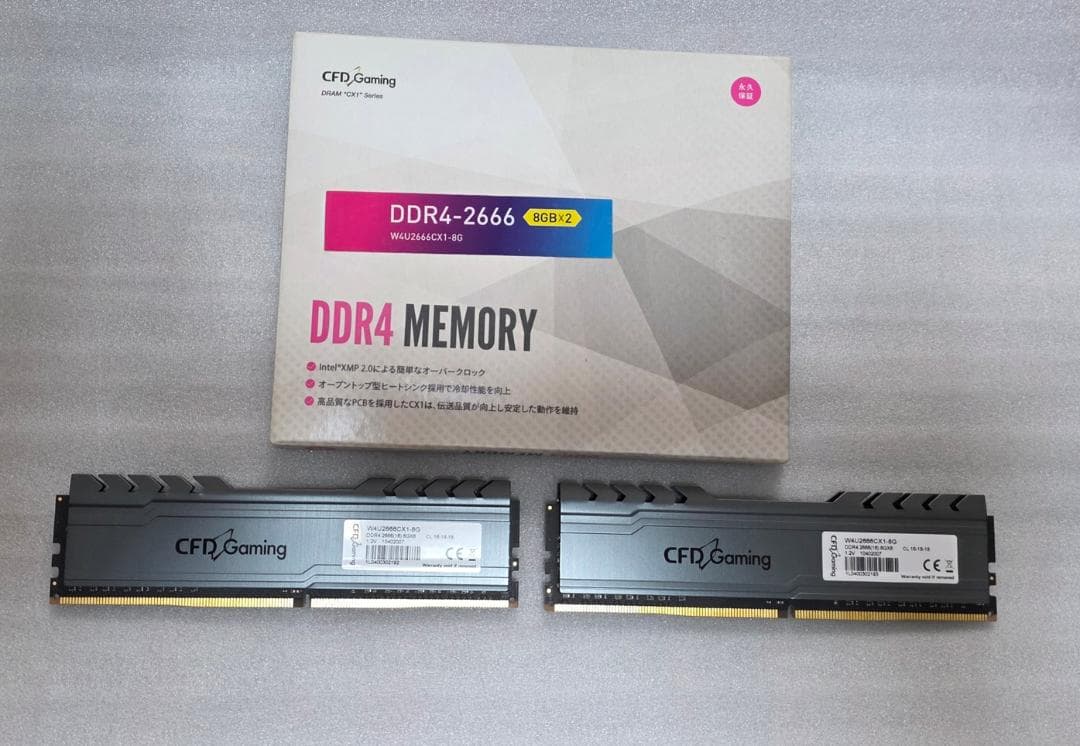 CFD Gaming W4U2666CX1 DDR4 16GB(8GB×2)