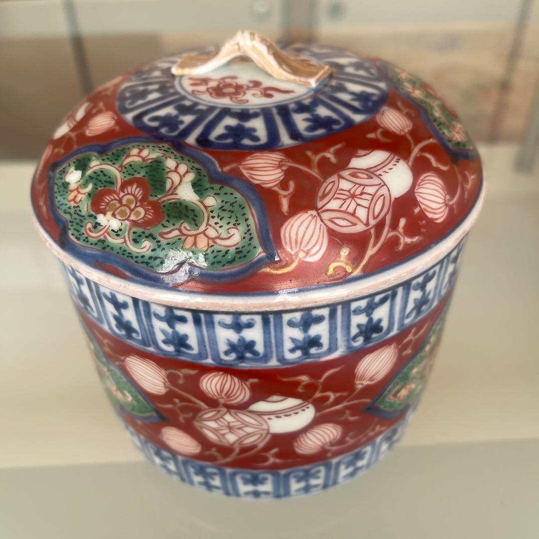 江戸　元禄　古伊万里　蓋物