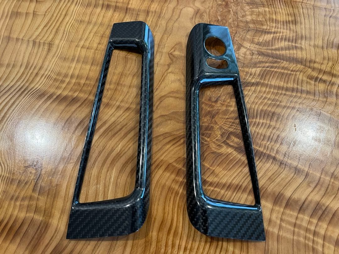 アバルト リアルカーボン ドアコンソール トレイ スイッチ カバー