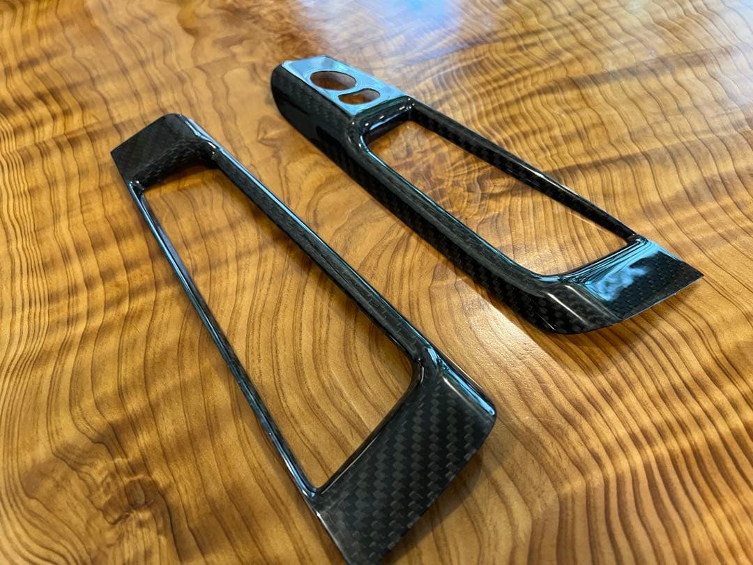 アバルト リアルカーボン ドアコンソール トレイ スイッチ カバー