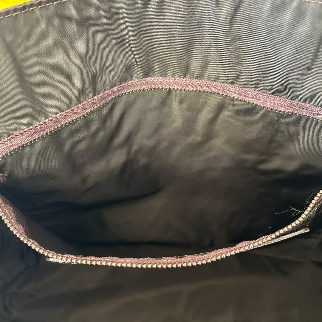 フェリージ トートバッグ クロコ型押し 肩掛け ダークブラウン