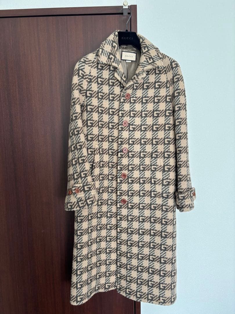 【新品未使用】GUCCI メンズコート GG柄 総柄 サイズ44