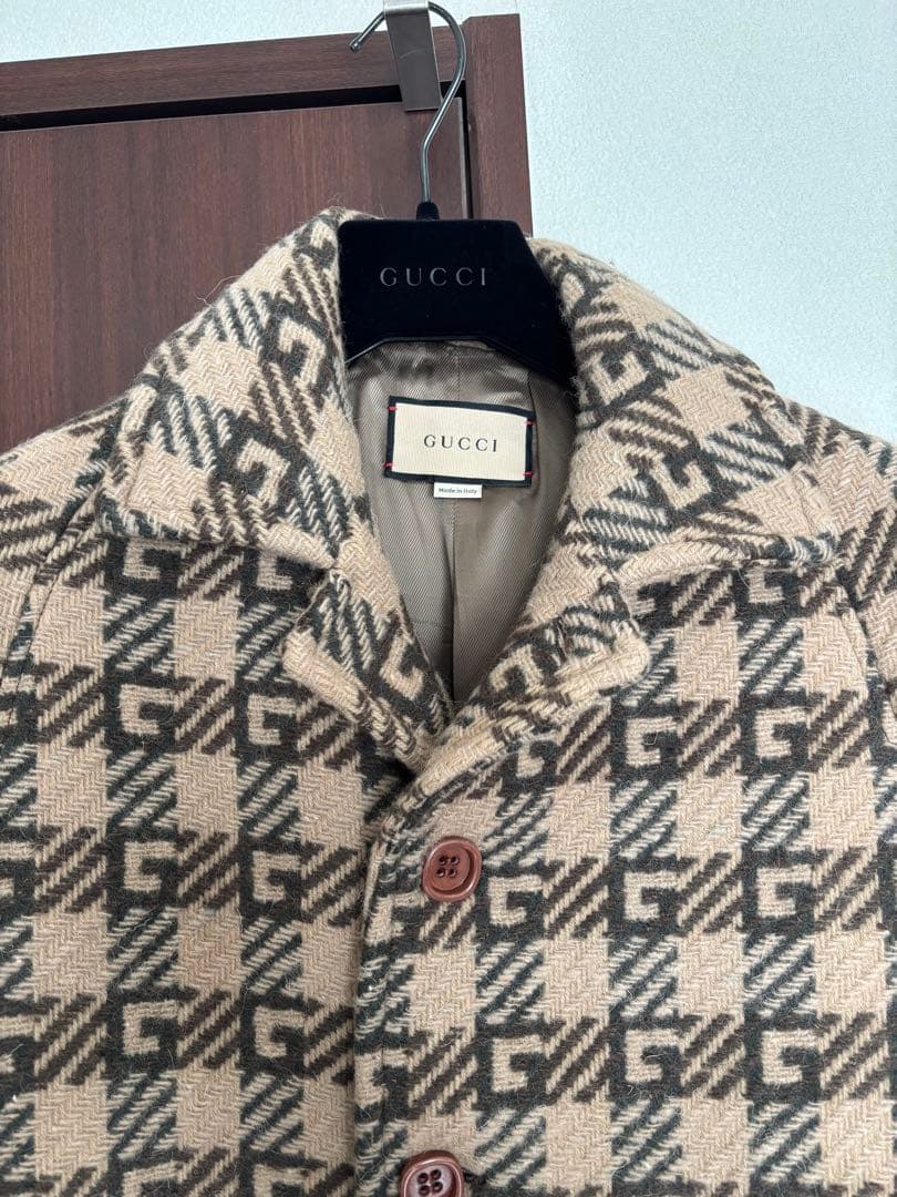 【新品未使用】GUCCI メンズコート GG柄 総柄 サイズ44