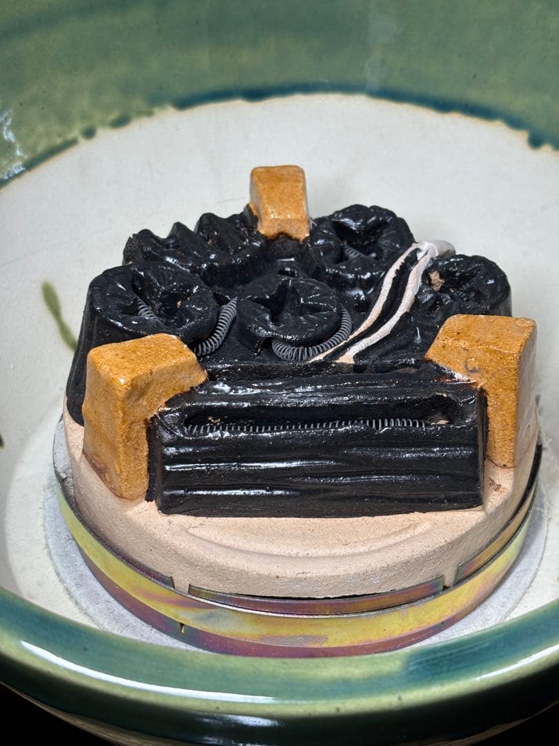 風炉型電熱器 野々田式 織部 道安型 炉用炭型電熱器