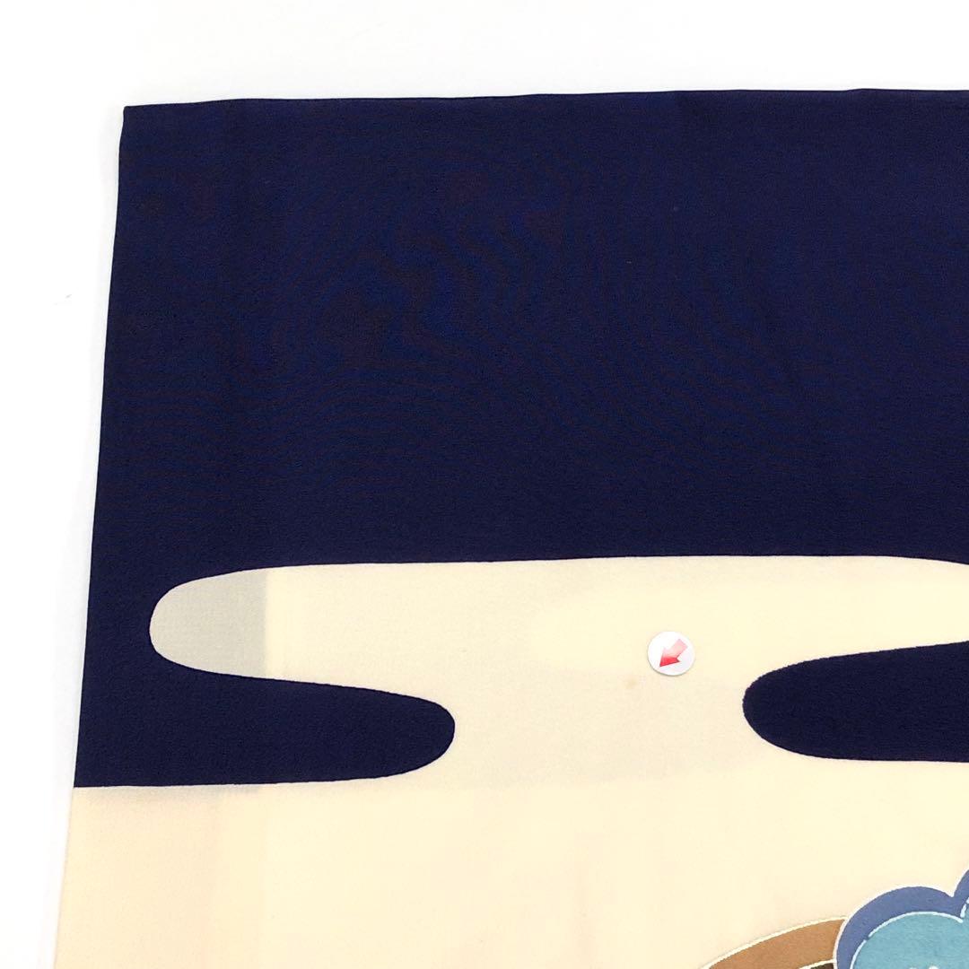 子供着物 お宮参り 七五三 祝着 襦袢付 兜に龍 金銀彩 CK-7363