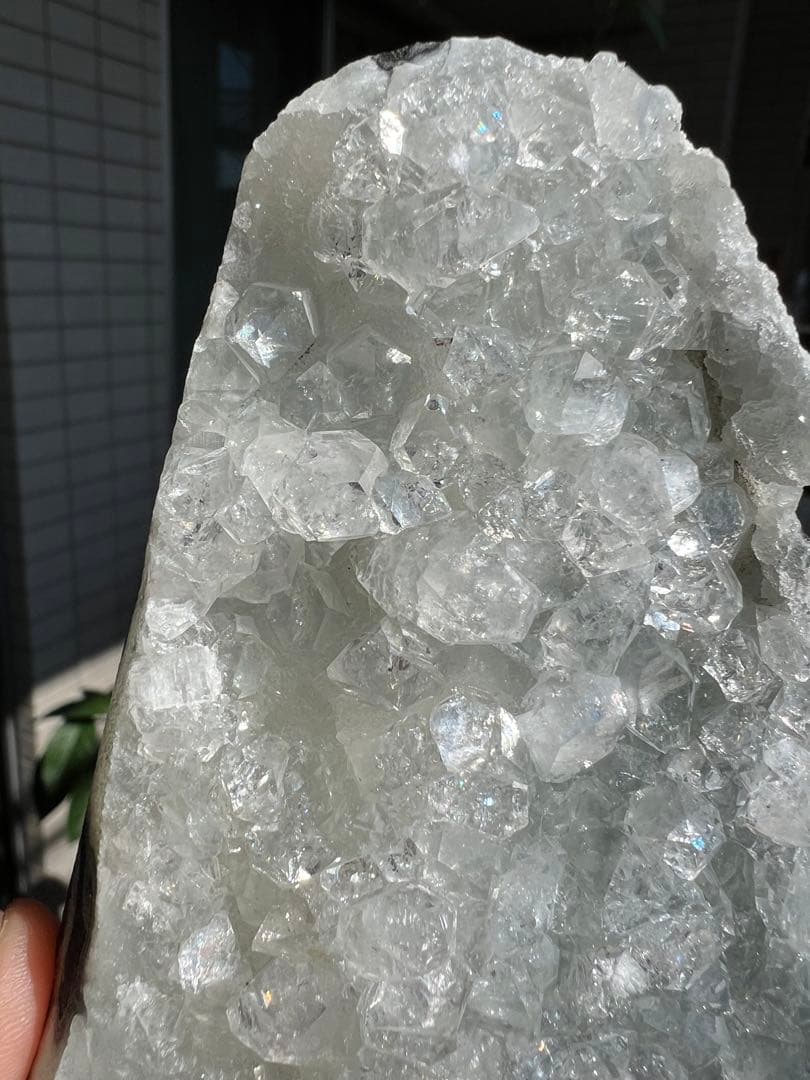 アポフィライト　台座付き　魚眼石 パワーストーン クラスター　自然石　原石②