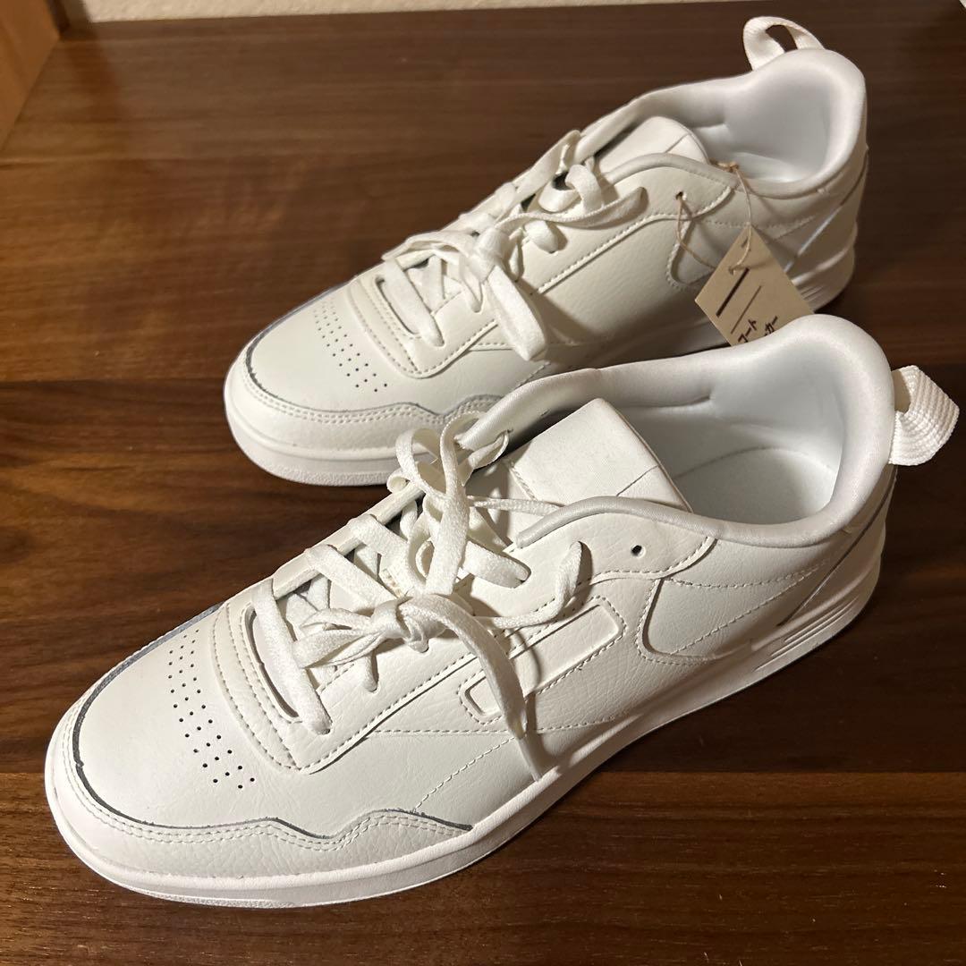 MUJI無印良品× Reebok リーボックコートスニーカー 27.5cm白