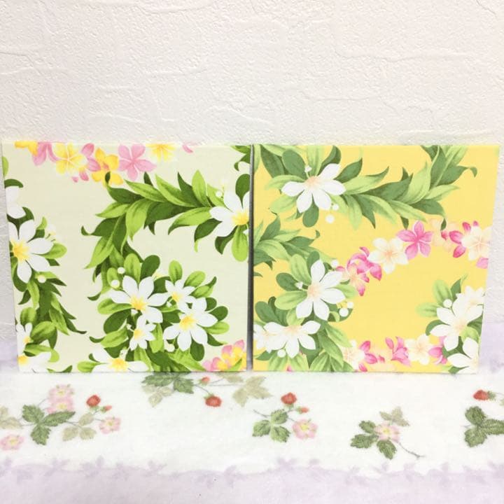 ファブリックパネル＊ハワイアン②オフホワイト