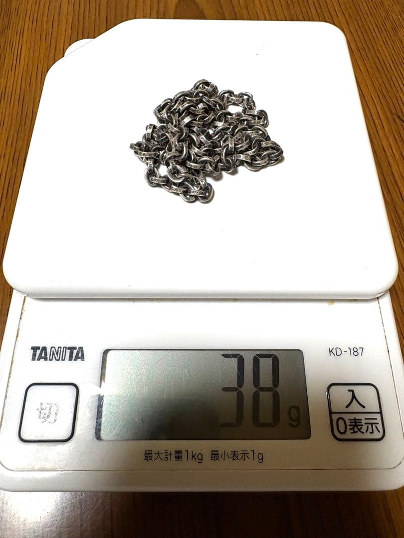 クロムハーツ ペーパーチェーン 20インチ インボイス原本付