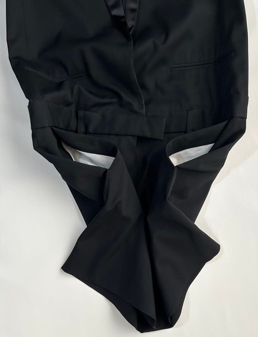 フランス製 celine フィービー期 タキシード オールインワン ワンピース黒