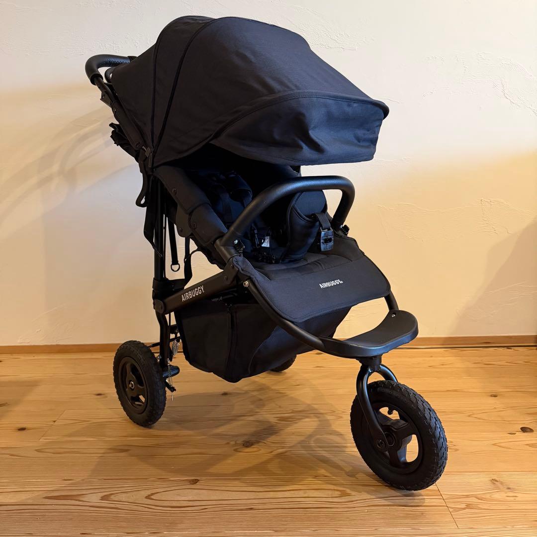 美品　AIRBUGGY ココプレミア フロムバース ベビーカー エアバギー 黒