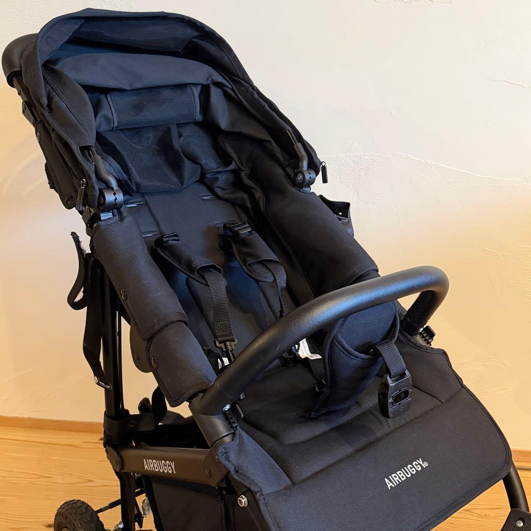 美品　AIRBUGGY ココプレミア フロムバース ベビーカー エアバギー 黒