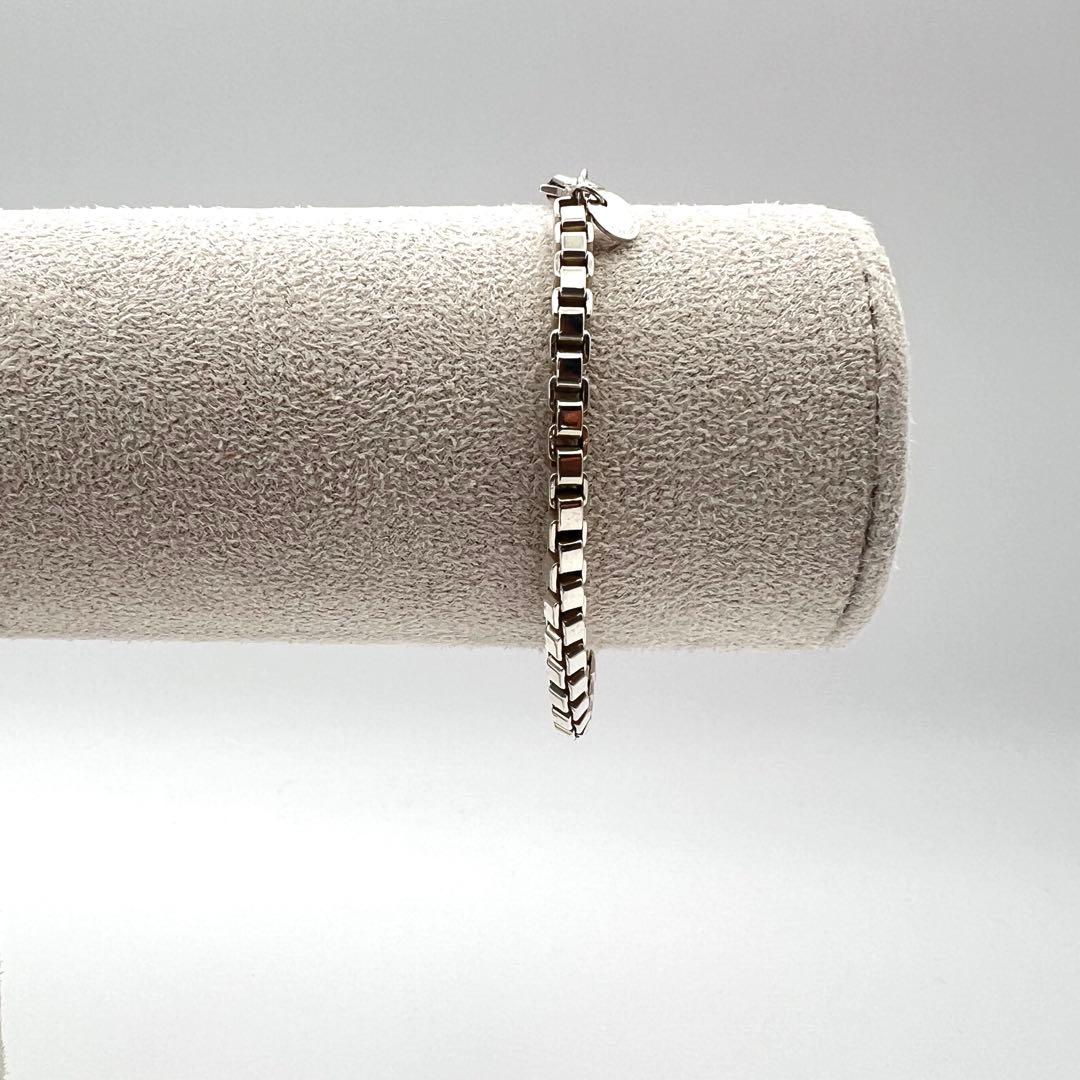 【美品】TIFFANYティファニー ブレスレット ベネチアン 925 17センチ