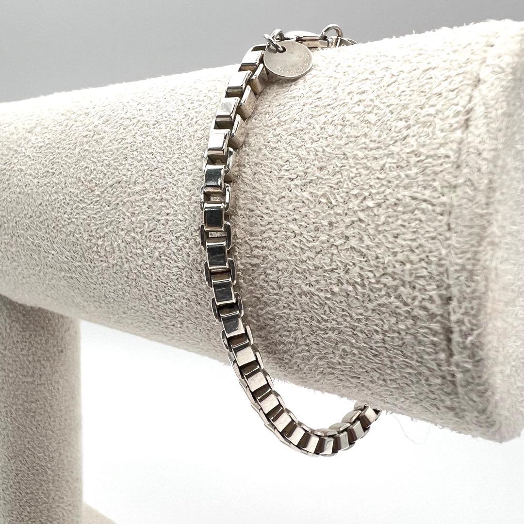 【美品】TIFFANYティファニー ブレスレット ベネチアン 925 17センチ