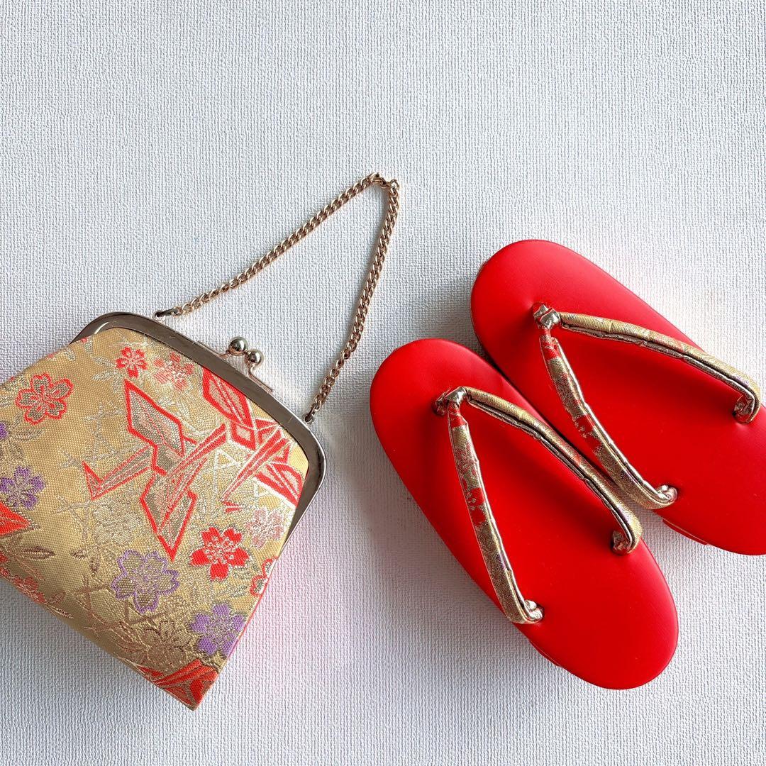 フルセット　七五三７歳女の子　着物　帯　簡単半衿　小物　51834