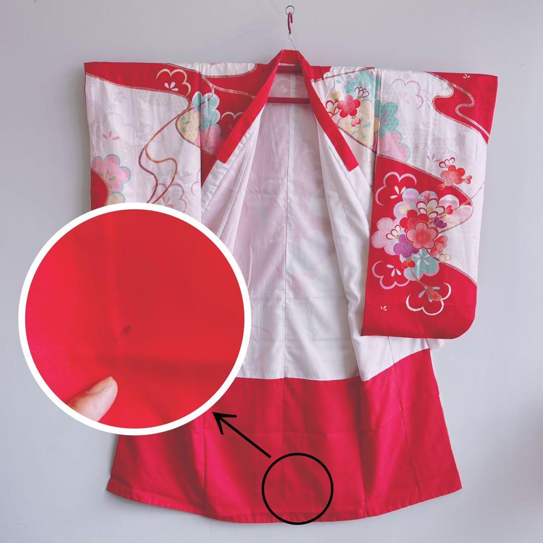 フルセット　七五三７歳女の子　着物　帯　簡単半衿　小物　51834