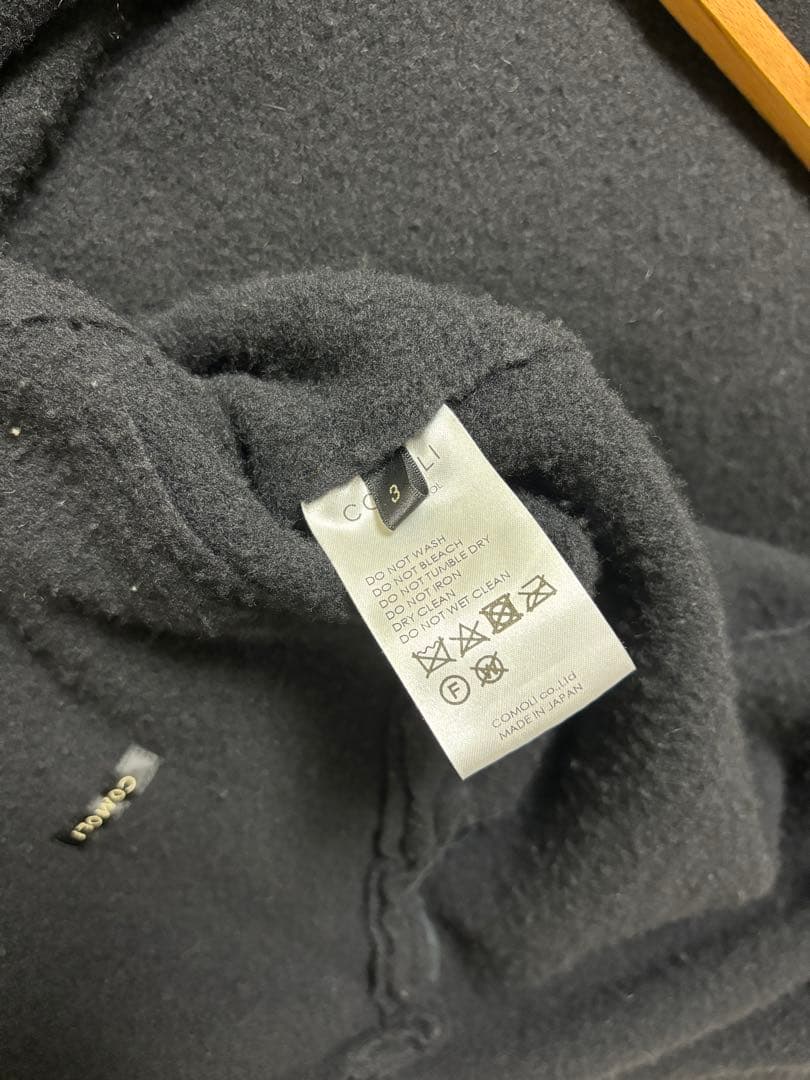 COMOLI 24AW 縮絨ウールジップショートジャケット