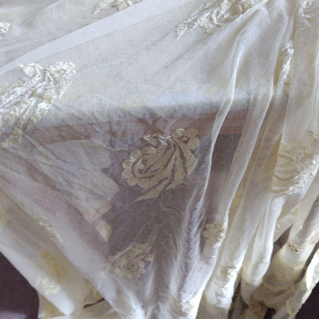 フランスアンティークチュール　ベッドカバー
