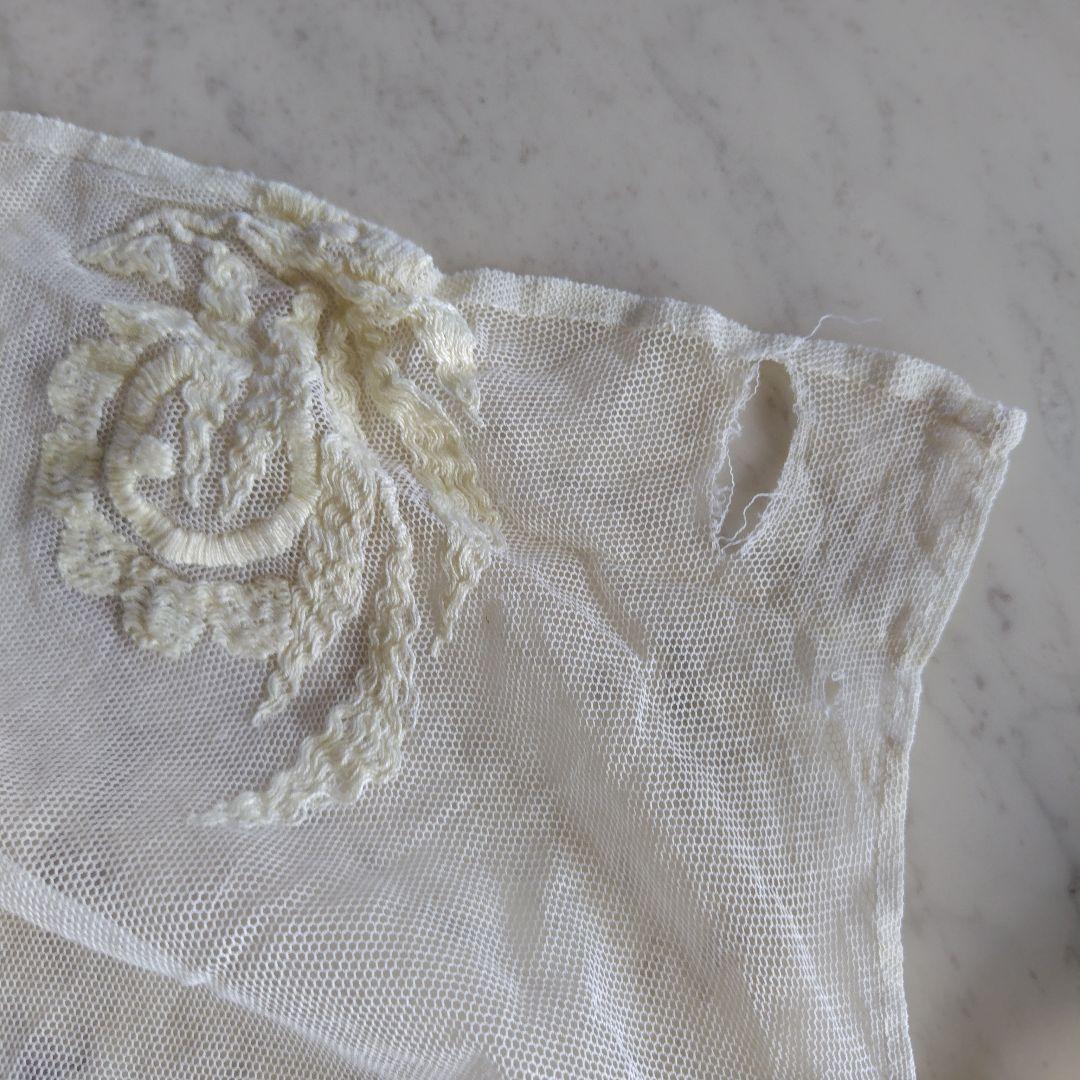 フランスアンティークチュール　ベッドカバー