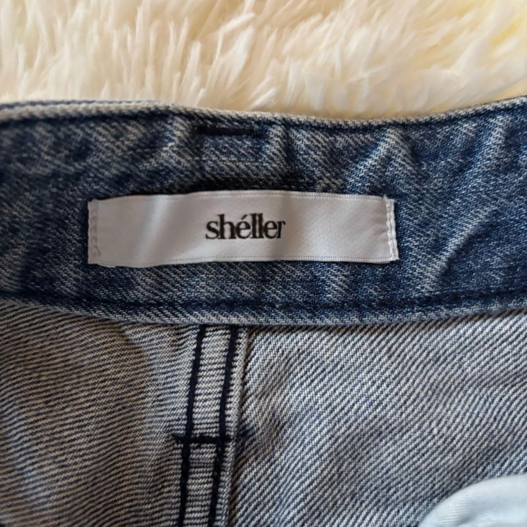 sheller シェリエ OKAYAMA Crash flare denim