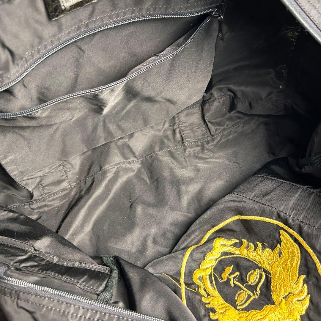 【希少】VERSACE 90s メデューサ ナイロン ボストンバッグ ブラック