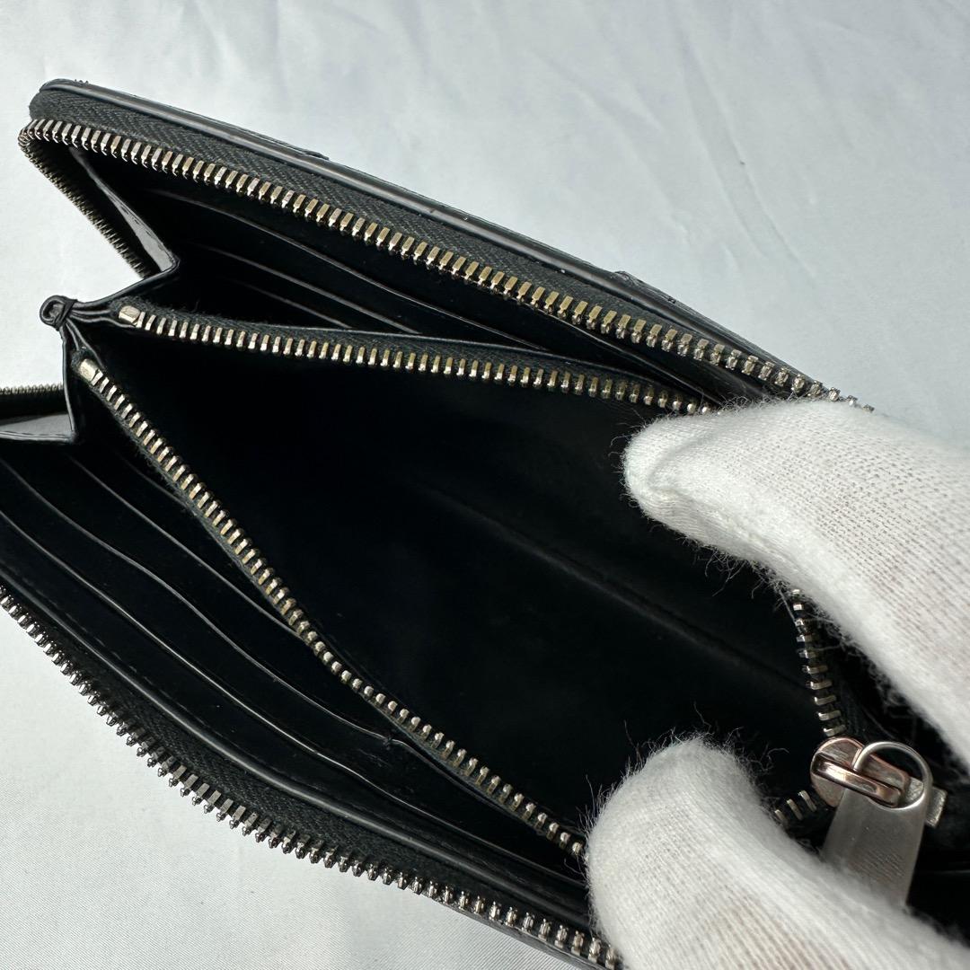 ボッテガヴェネタ 長財布 マキシイントレチャート カセット ラウンドファスナー