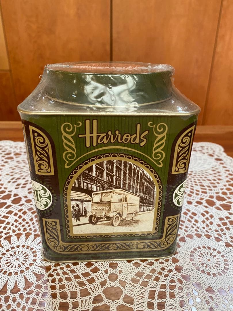 【未開封】ヴィンテージ Harrodsハロッズ紅茶缶 /ティーバッグ 1997年