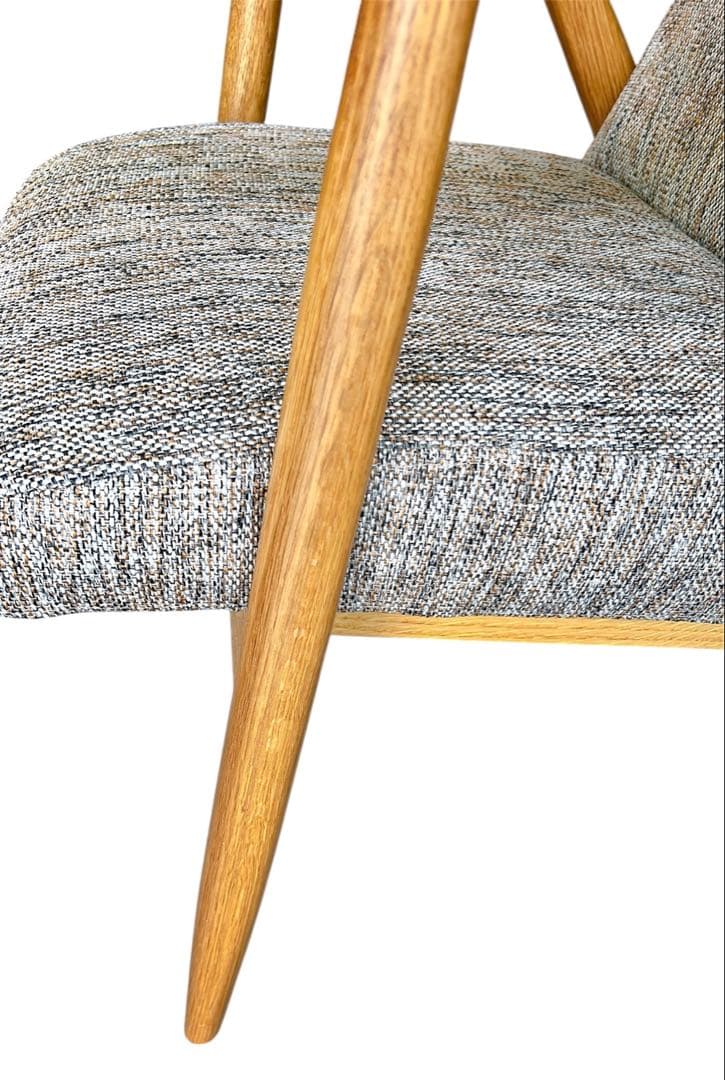 【美品】UNICO ウニコ HESTA ラウンジチェア ブラウンミックス