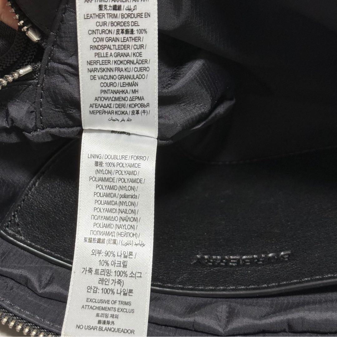 BURBERRY バーバリー ボディバッグ ウエストポーチ ナイロン 黒