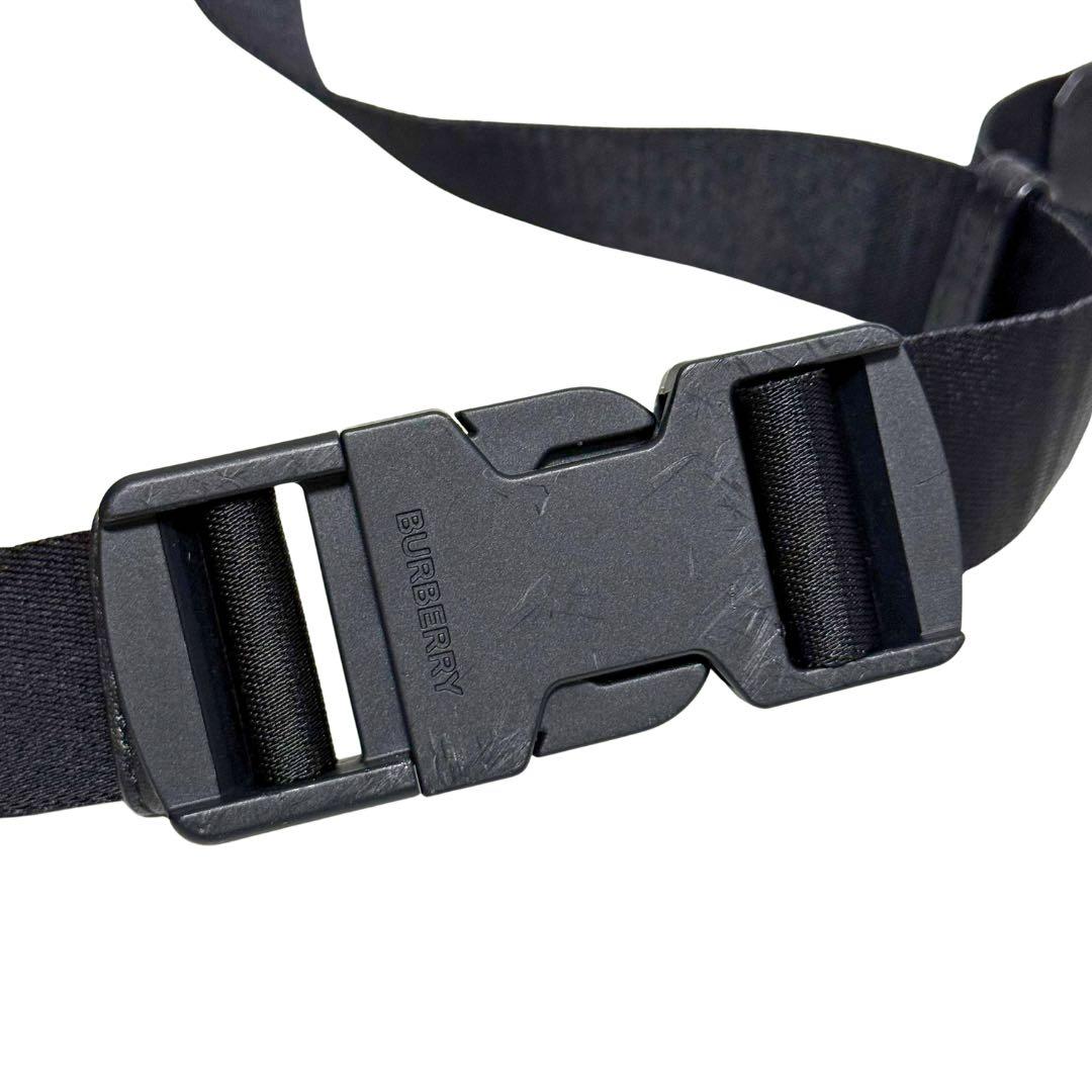 BURBERRY バーバリー ボディバッグ ウエストポーチ ナイロン 黒