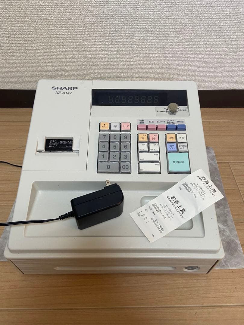 美品シャープレジスター　XE-A147　PC連携売上管理フル　622261