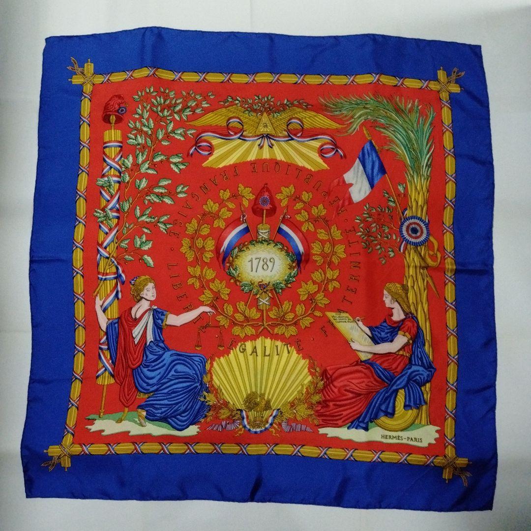 ✨️エルメス✨️　スカーフ カレ90 「フランス革命」柄お値下げしました