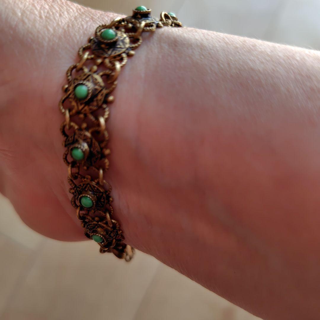 ヴィンテージ 天然石パールのブレスレット