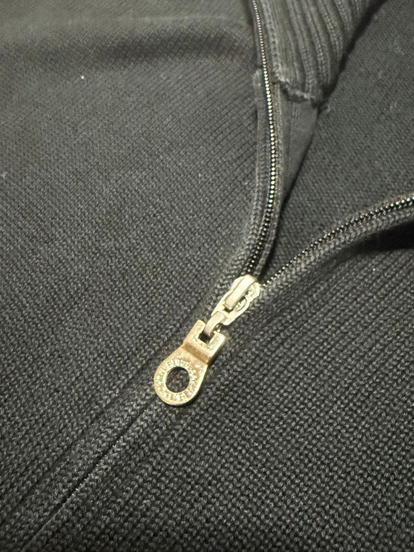 バーバリー　サイズ3 ブラックニット ジップアップ セーター ノバチェック