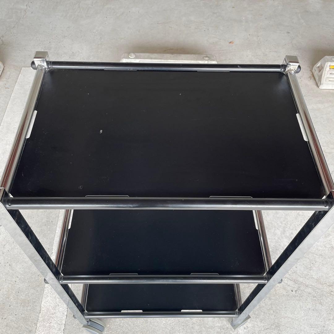 ステンレスワゴン 医療用 ブラック