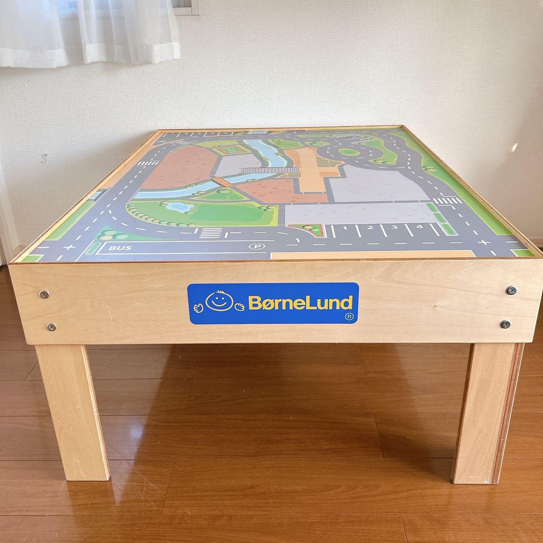 BørneLund 道路マップデザインテーブル 引き出し付き　ジオラマテーブル