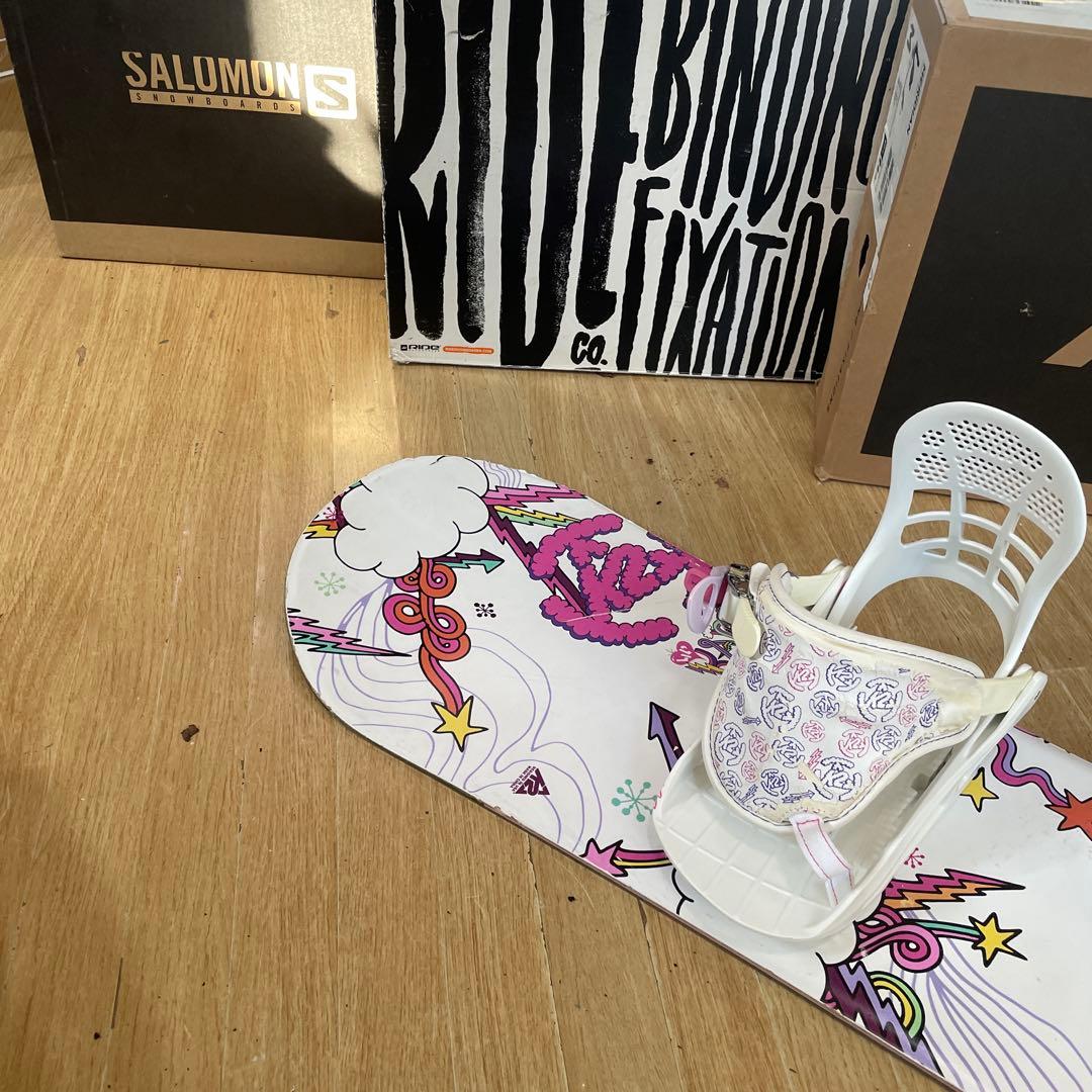 K2　キッズスノーボードセット　バイン付3点セット　110㎝