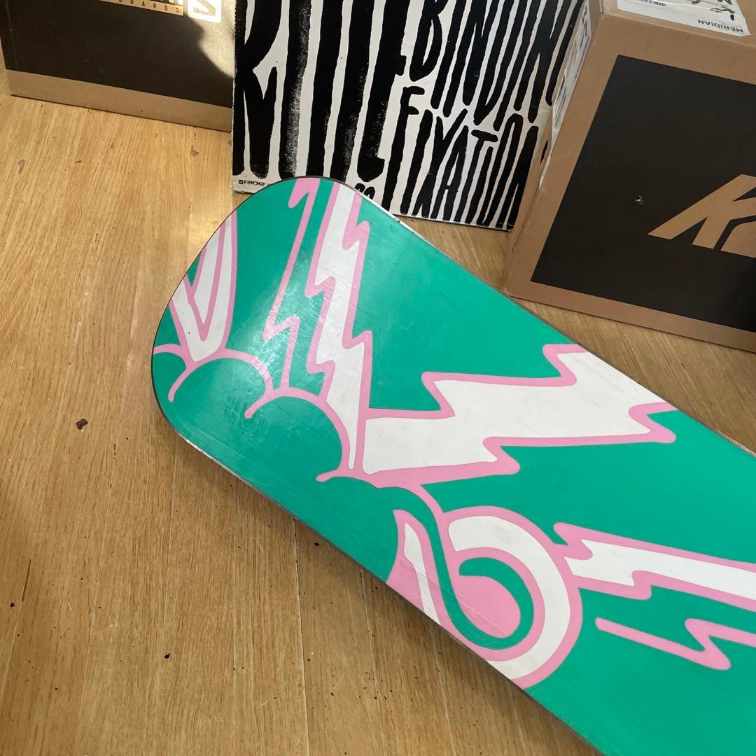 K2　キッズスノーボードセット　バイン付3点セット　110㎝