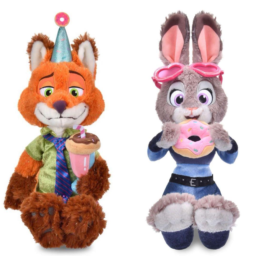 ズートピア ディズニーストア ジュディ ニック ぬいぐるみ 10周年