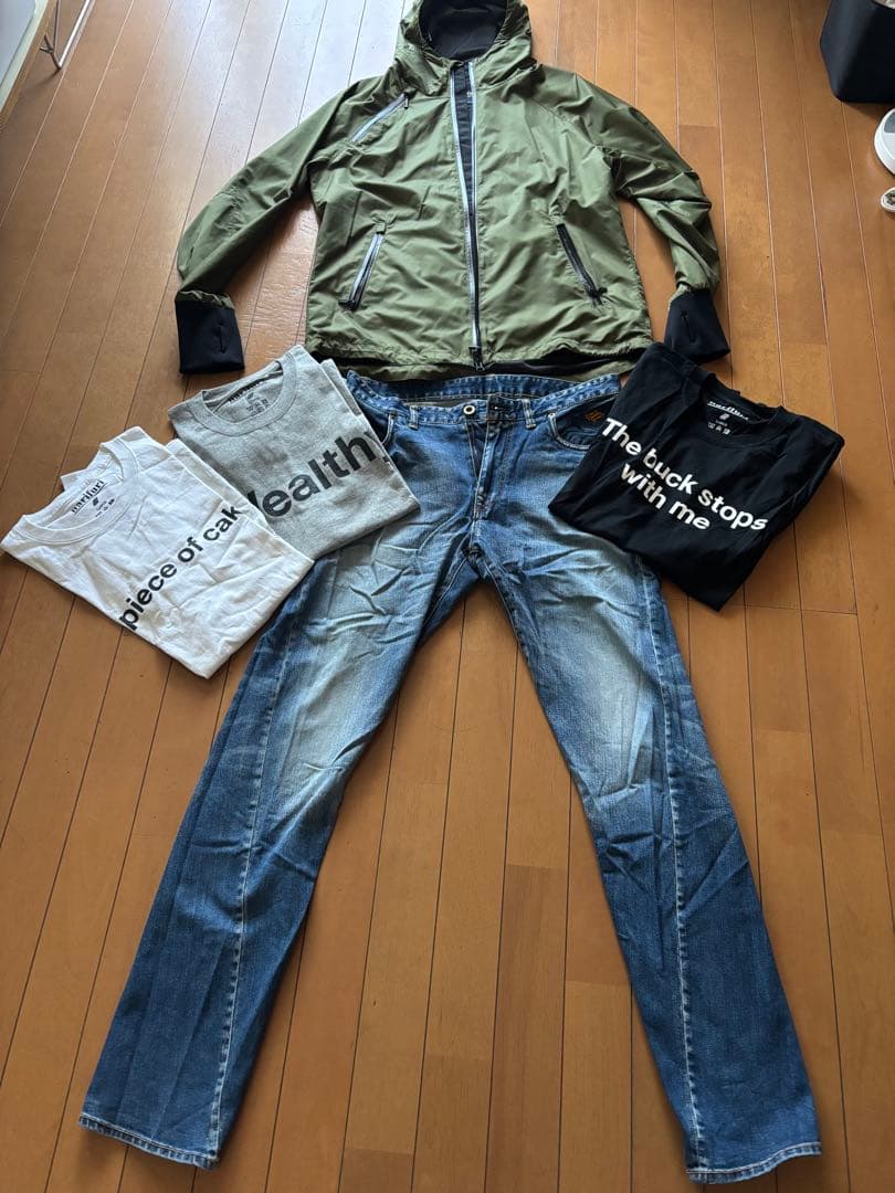 NARIFURI サイクリング　ジャケット　デニム　Tシャツ